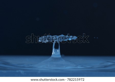Water droplet explosion