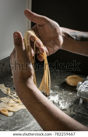 Homemade craft pasta