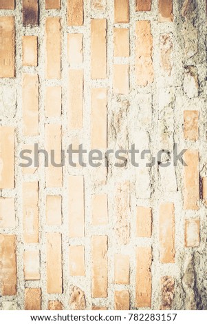 Old brick and rock wall