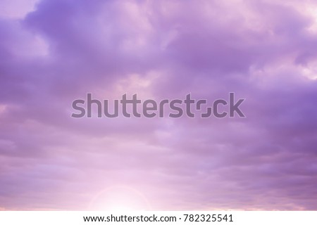 beautiful lilac and pink sky Royalty-Free Stock Photo #782325541