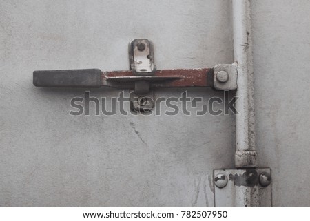 Rivet lock doors rust old .