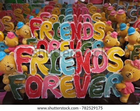 texture word friend forever