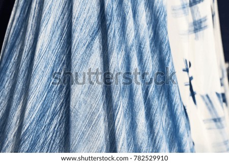 Abstract tie dyed fabric background.