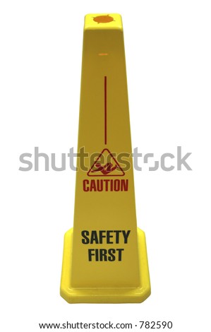  Isolated Safety Sign