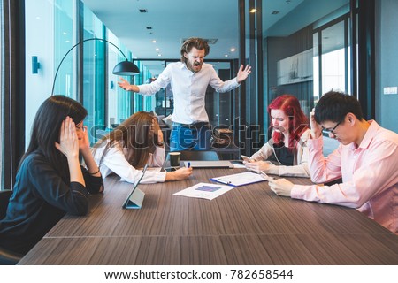 Conflict at the workplace Royalty-Free Stock Photo #782658544