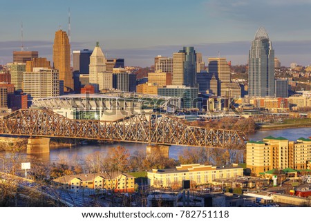 A View of the Cincinnati skyline