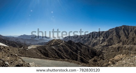 mountain layers with light and shadow