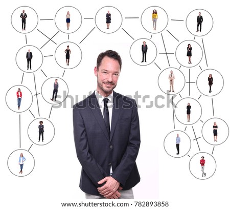 people in a network web