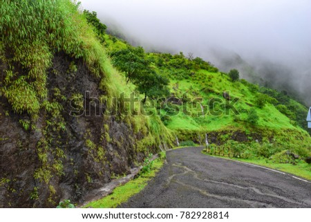 Curvy Road Ahead! Scenic, Green and beautiful roads in the Konkan region of Maharashtra. The route has numerous waterfalls and is ideal for a road trip during the monsoon season.
