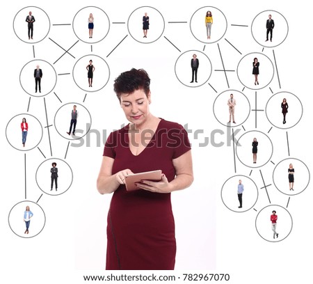 People in a network connection