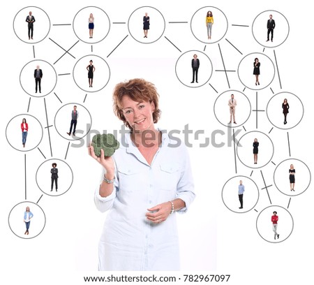 People in a network connection