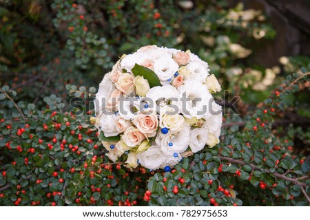 wedding tender and beautiful bouquet