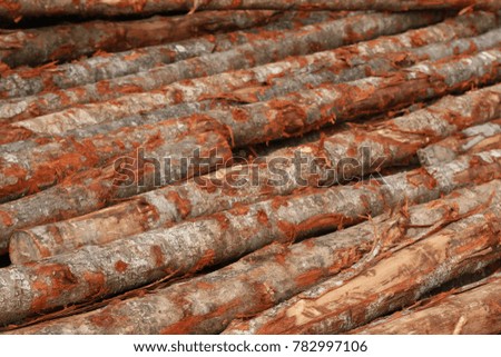 stack of timber for background.
