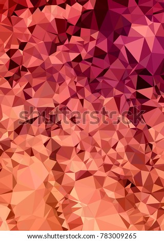 Vertical background low poly mosaic. Template design, list, front page, brochure layout, banner, idea, cover, print, flyer, book, blank, card, ad, sign, sheet. Copy space. Vector clip art.