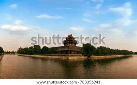 Beijing Forbidden City Turret Building Landscape