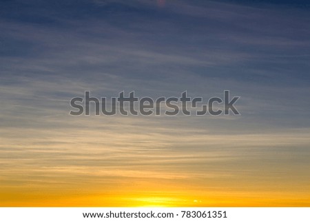 Sky for background at sunrise or sunset time.