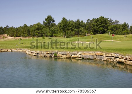 A picture of a golf course - sports concept.