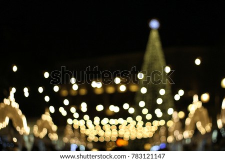 new year christmas light blur light background