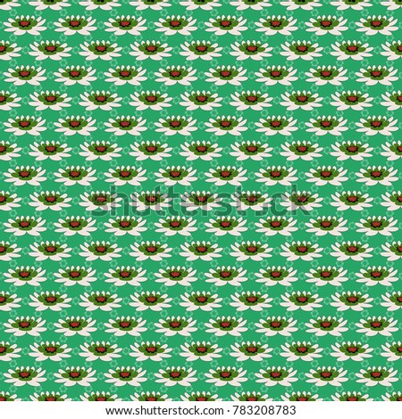 Vector abstract seamless pattern. Plant flower nature wallpaper. Summer exotic floral abstract beige, black and green background.