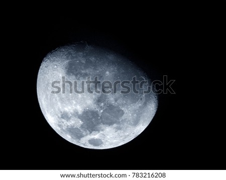 Moon as background / The Moon is an astronomical body that orbits planet Earth, being Earth's only permanent natural satellite.