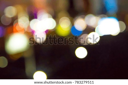 round bokeh city lights , abstract out of focus