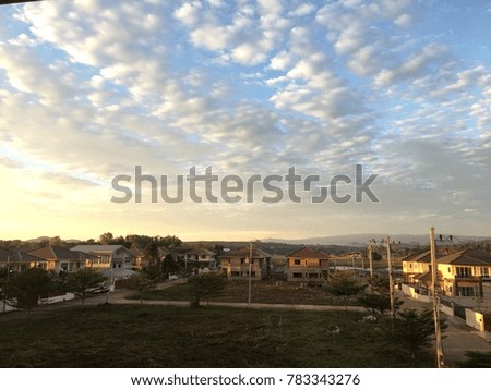 The city park in the evening. Royalty-Free Stock Photo #783343276