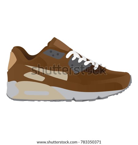 sneakers to draw in a medium realistic style
