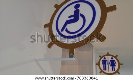 disable toilet sign