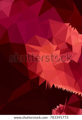 Vertical background low poly mosaic. Template design, list, front page, brochure layout, banner, idea, cover, print, flyer, book, blank, card, ad, sign, sheet. Copy space. Vector clip art.