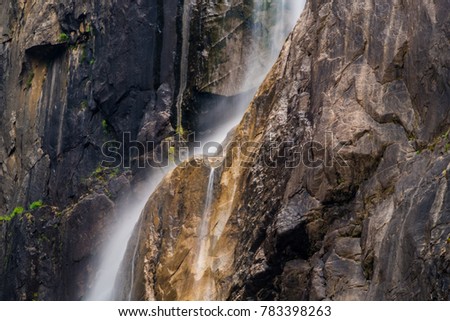 beautiful amazing view of waterfall