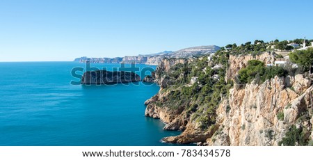The coast in Javea, Costa blanca, Alicante, Spain Royalty-Free Stock Photo #783434578