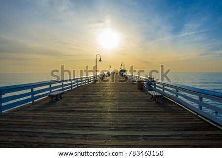 Pier at dusk 