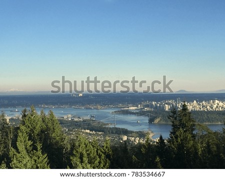 Vancouver view from cypress mountain