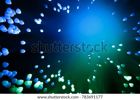 Abstract Optic Fiber Blue and Green Technology Concept Background 
Creative decorative image layout design
