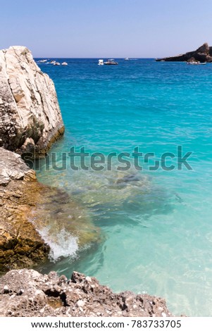 Mariolu Beach, Orosei Gulf, Baunei, Sardinia, Italy.