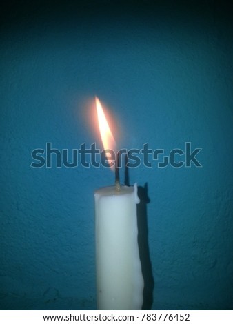 The candles on the night of the power outage.