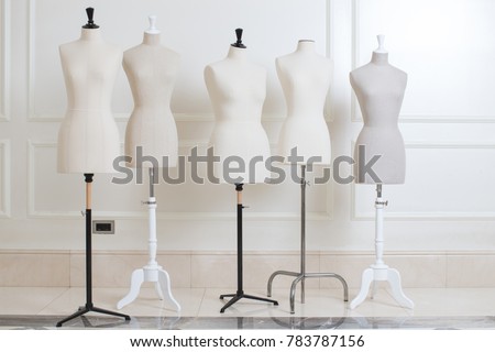 Professional mannequin for sewing atelier Royalty-Free Stock Photo #783787156
