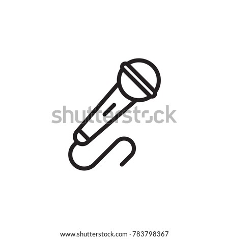 microphone icon outline