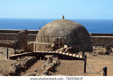 The Real Fortress of São Filipe - Cidadela - Island of Santiago, Cape Verde. Abandoned Fort. Forte de São Filipe. 