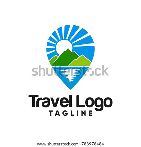 travel logo design vector