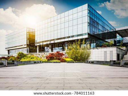 Large modern office building Royalty-Free Stock Photo #784011163
