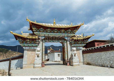 Shangri-La Songzanlin Temple architecture landscape