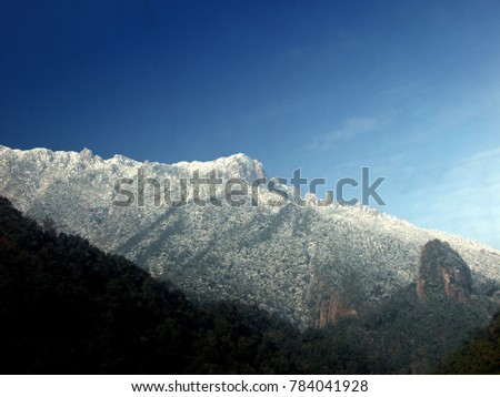 Sanqingshan Mountain in Jiangxi Province natural landscape