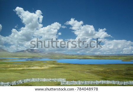 Tibetan grassland natural landscape