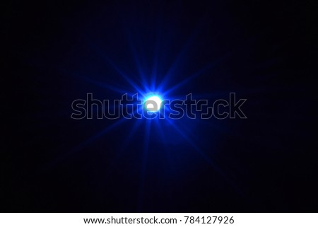 Blue light flare