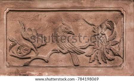 Totem relief architecture landscape