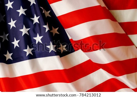 American flag - a symbol of freedom and independence