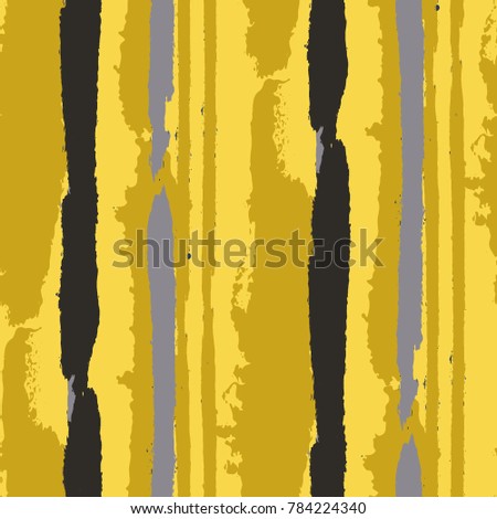 Seamless Grunge Stripes. Painted Lines. Texture with Vertical Brush Strokes. Scribbled Grunge Rapport for Sportswear, Paper, Cloth. Rustic Vector Background with Stripes