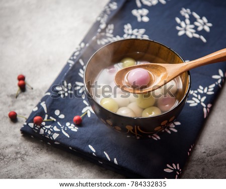 Traditional chinese sweet rice ball Royalty-Free Stock Photo #784332835