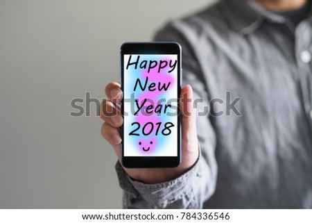 Happy New Year for you from smartphone